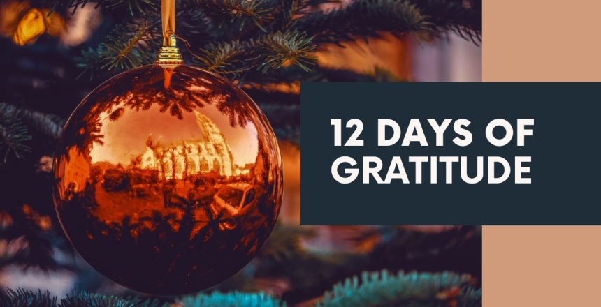 12 days of Gratitutes blog post